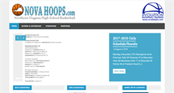 Desktop Screenshot of novahoops.com
