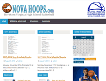 Tablet Screenshot of novahoops.com